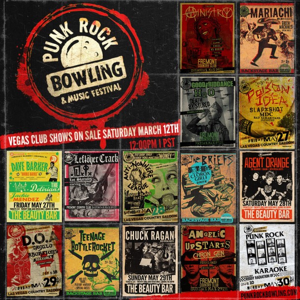 News Punk Rock Bowling announces club show lineups Punk Rock Theory